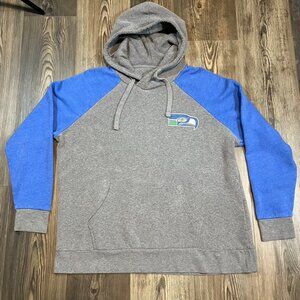 Seattle Seahawks Hoodie Mens Large Throwback Logo Pullover Superbowl LX Retro